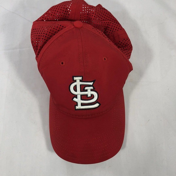 St. Louis Cardinals New Era Hat Cap 9TWENTY Adjustable Red Strap Back One Size - Picture 6 of 16